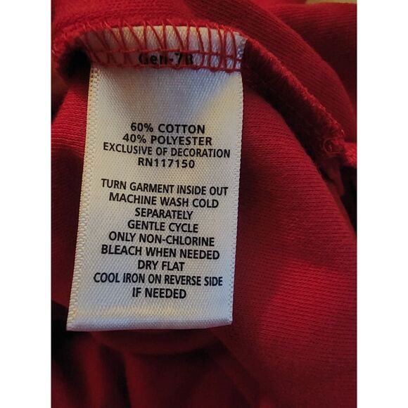 Quacker Factory Red Blouse Floral Cutout Rhinestone  Womens Size XL 3/4 Sleeve - Picture 5 of 5